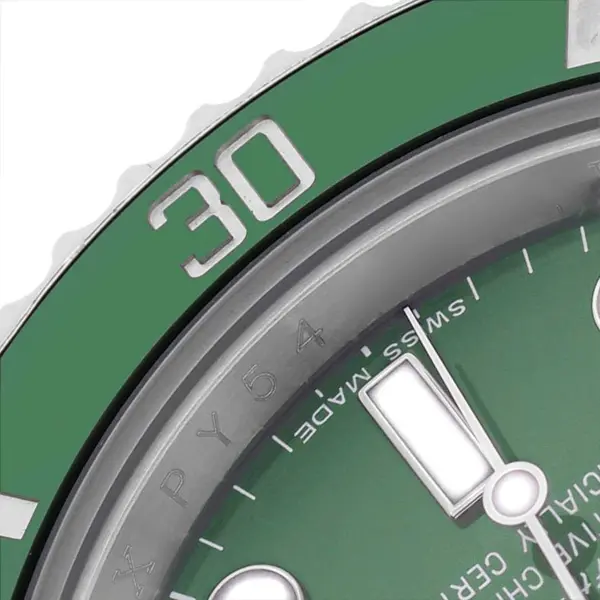Lunette céramique verte — gravure précise et polissage miroir