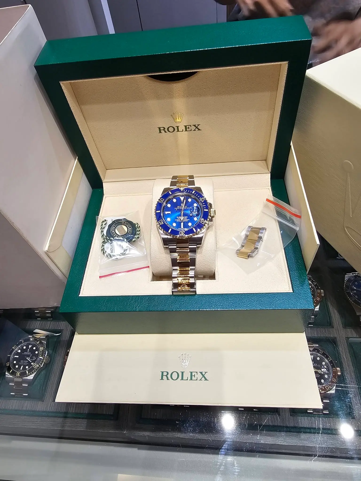 Submariner Bleu cadran soleil